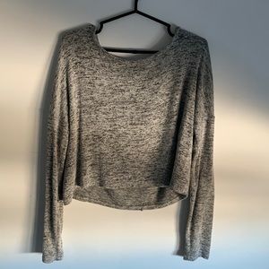 Garage grey cropped sweater